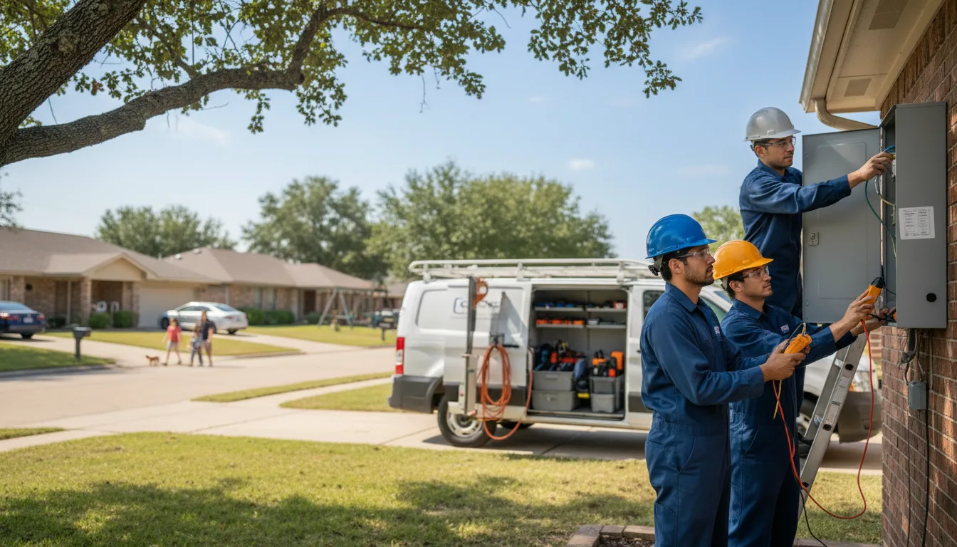 Certified electrician providing emergency electrical services in Menlo, IA